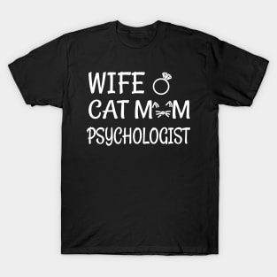 psychologist cat mom T-Shirt